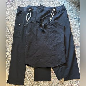 Black Figs Scrubs. Size small tall pants. Size XS top